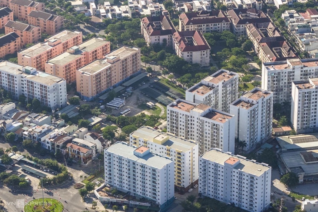 Some social housing areas in Son Tra ward, Da Nang city.